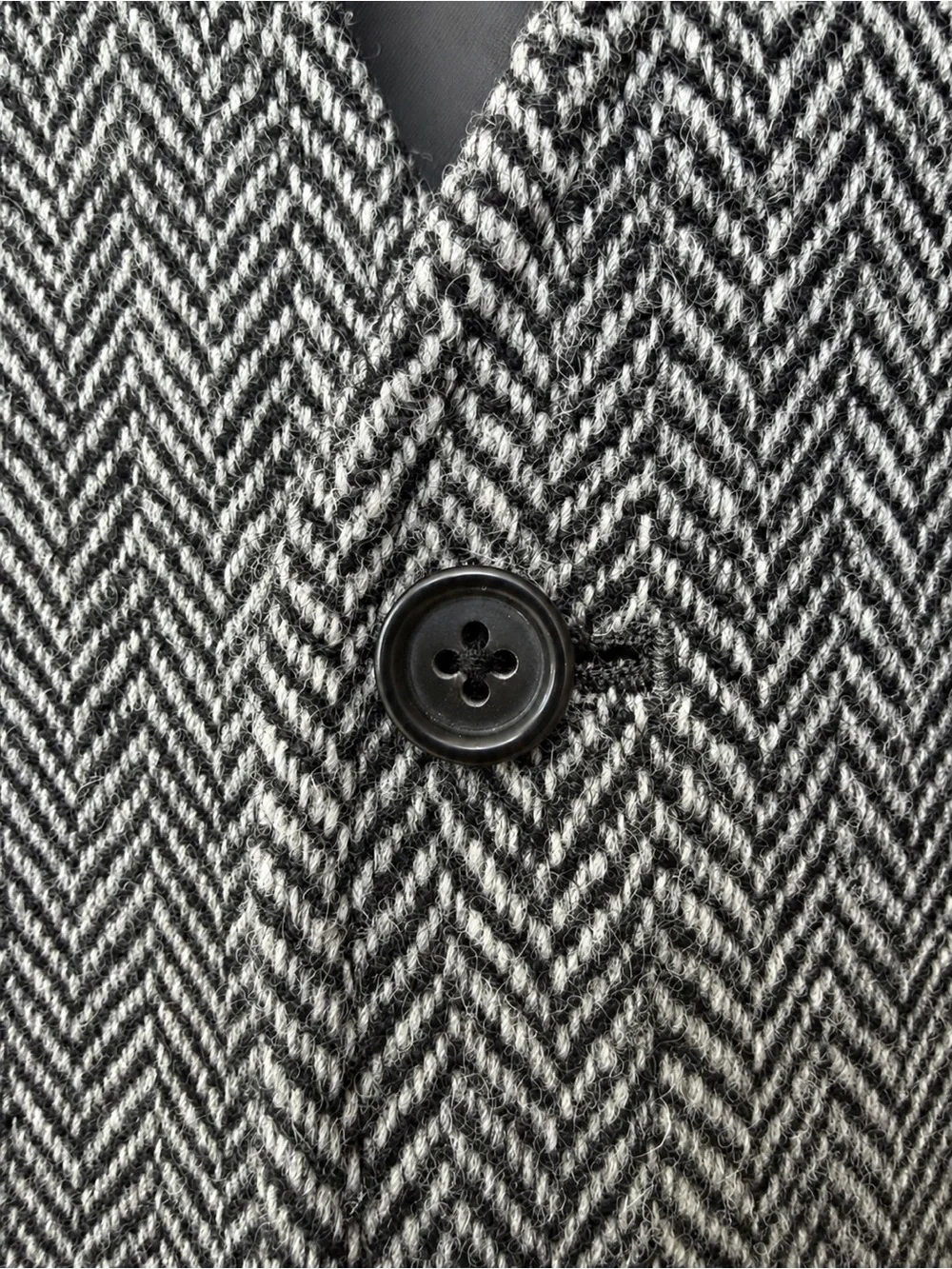 Brooks Brothers 1818 Harris Tweed Wool Vest 42R Gray Herringbone